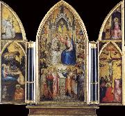 GIUSTO de  Menabuoi The Coronation of the Virgin among saints and Angels oil on canvas